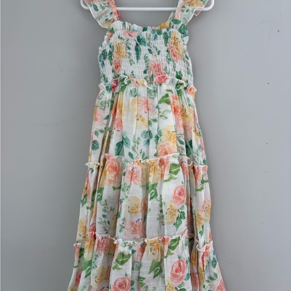 NWOT Cheeky Plum Pastel Floral Ruffle Dress